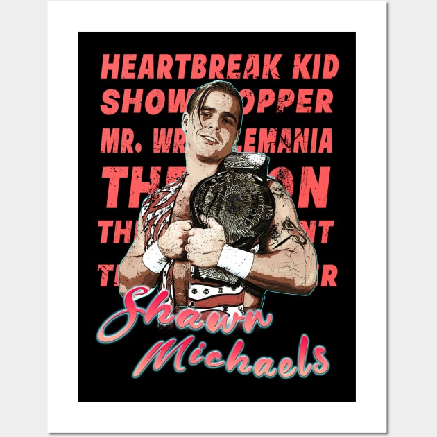 Monikers Shawn Michaels Wall Art by RetroVania